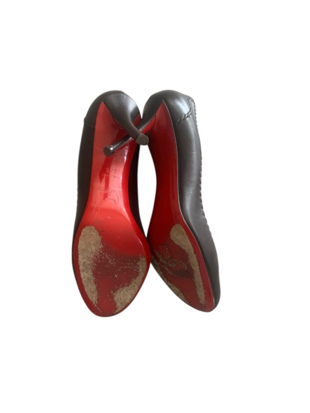 Christian Louboutin Marpelissimo Leather Pump Heels Size 37.5 - Picture 4 of 5